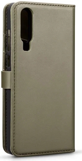 Huawei P30 Leren 2-in-1 Bookcase en Back Cover Hoesje Groen afbeelding 10
