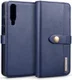 Huawei P30 Leren 2-in-1 Bookcase en Back Cover Hoesje Blauw afbeelding 1