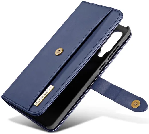 Huawei P30 Leren 2-in-1 Bookcase en Back Cover Hoesje Blauw afbeelding 15