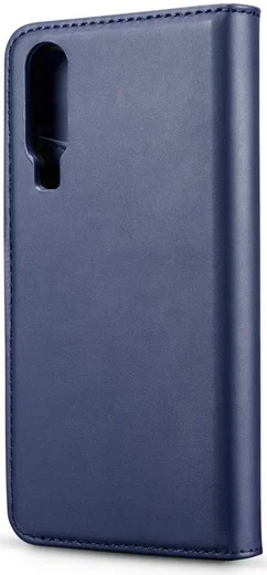 Huawei P30 Leren 2-in-1 Bookcase en Back Cover Hoesje Blauw afbeelding 7