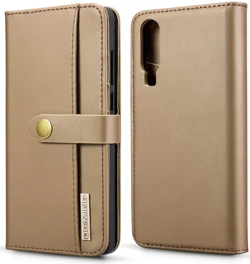Huawei P30 Leren 2-in-1 Bookcase en Back Cover Hoesje Bruin afbeelding 12