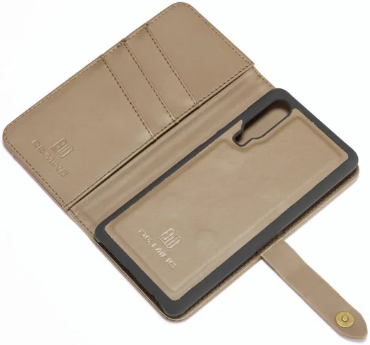 Huawei P30 Leren 2-in-1 Bookcase en Back Cover Hoesje Bruin afbeelding 13