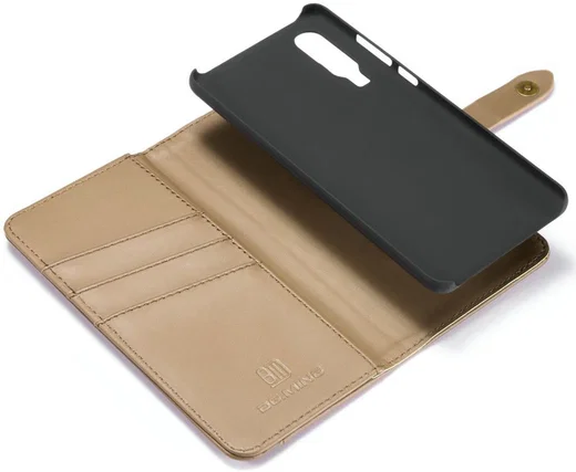 Huawei P30 Leren 2-in-1 Bookcase en Back Cover Hoesje Bruin afbeelding 4