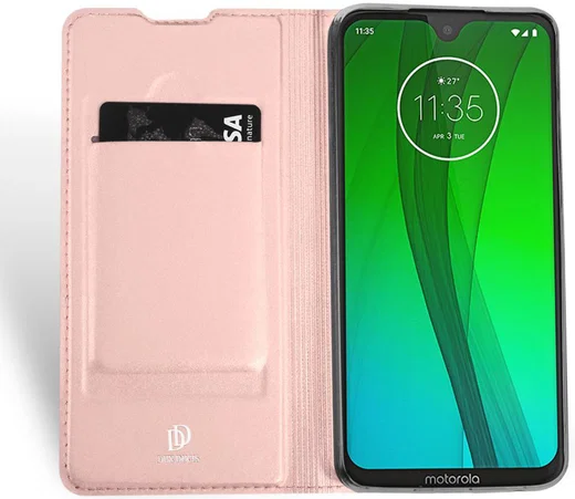 Dux Ducis Premium Book Case Motorola Moto G7 / G7 Plus Hoesje Roze afbeelding 4