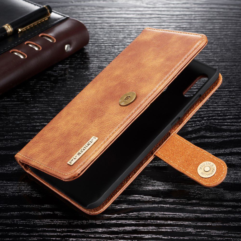 Huawei P Smart (2019) Leren 2-in-1 Bookcase en Back Cover Hoesje Bruin afbeelding 6