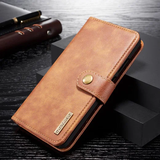 Huawei P Smart (2019) Leren 2-in-1 Bookcase en Back Cover Hoesje Bruin afbeelding 8