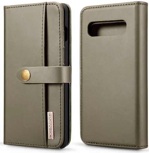 Samsung Galaxy S10 Plus 2-in-1 Bookcase en Back Cover Hoesje Groen afbeelding 15