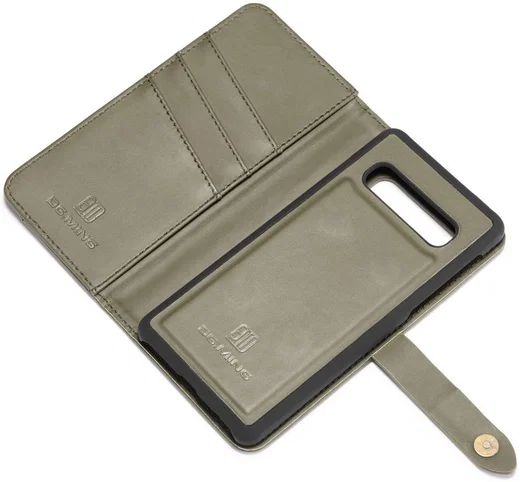 Samsung Galaxy S10 Plus 2-in-1 Bookcase en Back Cover Hoesje Groen afbeelding 5
