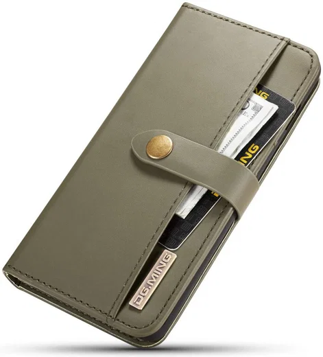 Samsung Galaxy S10 Plus 2-in-1 Bookcase en Back Cover Hoesje Groen afbeelding 10