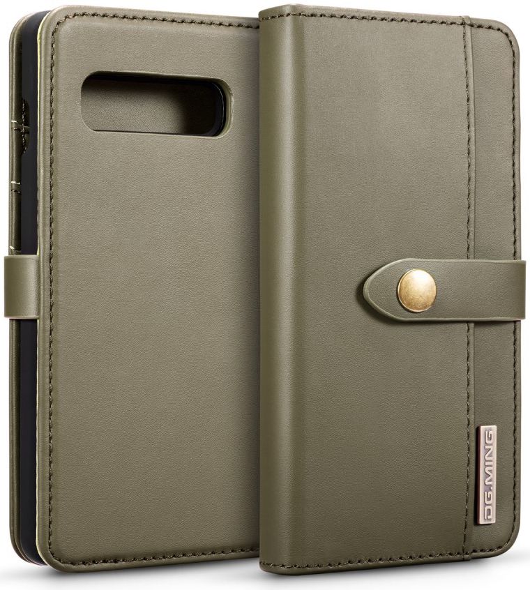 Samsung Galaxy S10 Plus 2-in-1 Bookcase en Back Cover Hoesje Groen afbeelding 1