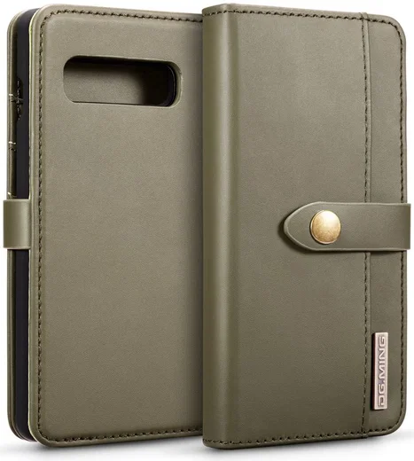 Samsung Galaxy S10 Plus 2-in-1 Bookcase en Back Cover Hoesje Groen afbeelding 1