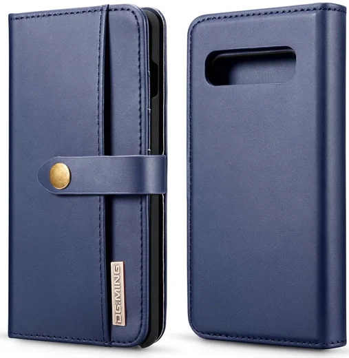 Samsung Galaxy S10 Plus 2-in-1 Bookcase en Back Cover Hoesje Blauw afbeelding 1