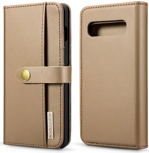 Samsung Galaxy S10 Plus 2-in-1 Bookcase en Back Cover Hoesje Bruin afbeelding 15