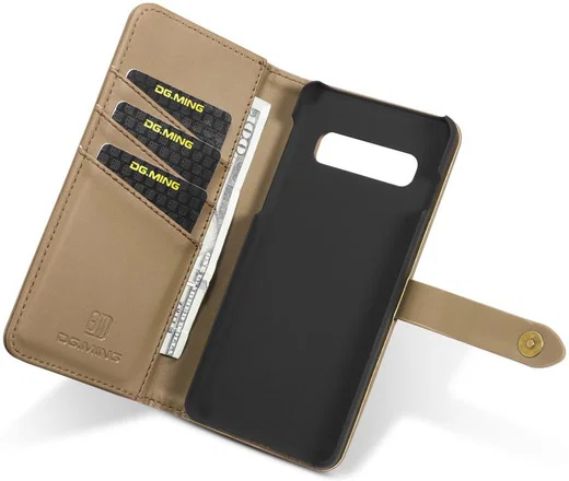 Samsung Galaxy S10 Plus 2-in-1 Bookcase en Back Cover Hoesje Bruin afbeelding 4
