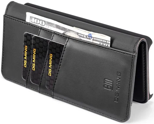 Huawei P30 Pro Leren 2-in-1 Bookcase en Back Cover Hoesje Zwart afbeelding 13