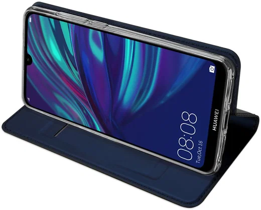 Dux Ducis Premium Book Case Huawei Y7 (2019) Hoesje Blauw afbeelding 5