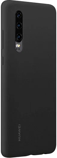 Originele Huawei P30 Silicon Car Hoesje Zwart afbeelding 2