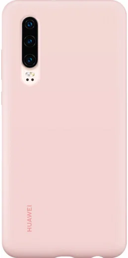 Originele Huawei P30 Silicon Car Hoesje Roze afbeelding 1