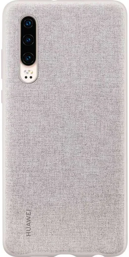 Originele Huawei P30 PU Lederen Back Cover Grijs afbeelding 1