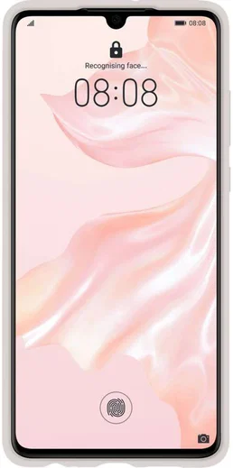 Originele Huawei P30 PU Lederen Back Cover Grijs afbeelding 2
