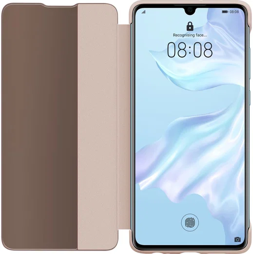 Originele Huawei P30 Smart View Flip Hoesje Roze afbeelding 3