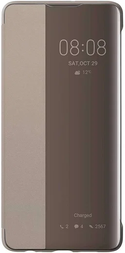 Originele Huawei P30 Smart View Flip Hoesje Khaki afbeelding 1
