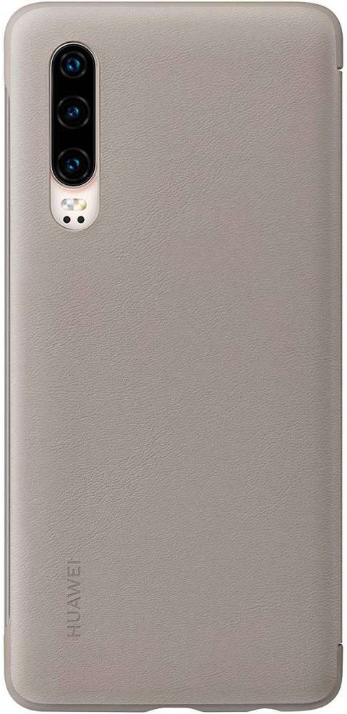 Originele Huawei P30 Smart View Flip Hoesje Khaki afbeelding 4