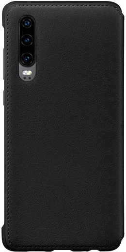 Originele Huawei P30 Wallet Flip Hoesje Zwart afbeelding 3