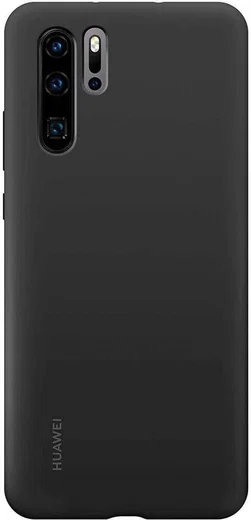Originele Huawei P30 Pro Silicon Hoesje Zwart afbeelding 1