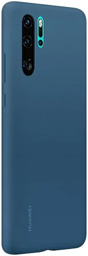 Originele Huawei P30 Pro Silicon Hoesje Donker Blauw afbeelding 2