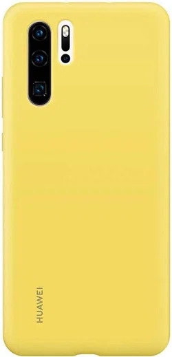 Originele Huawei P30 Pro Silicon Hoesje Geel afbeelding 1