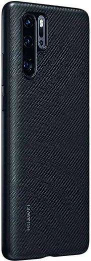 Originele Huawei P30 Pro PU Lederen Back Cover Zwart afbeelding 2