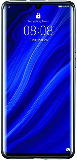 Originele Huawei P30 Pro PU Lederen Back Cover Zwart afbeelding 3
