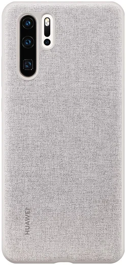 Originele Huawei P30 Pro PU Lederen Back Cover Grijs afbeelding 1