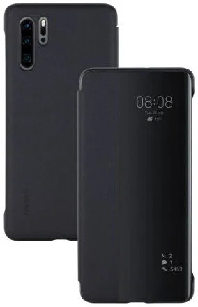 Originele Huawei P30 Pro Smart View Flip Hoesje Zwart afbeelding 6