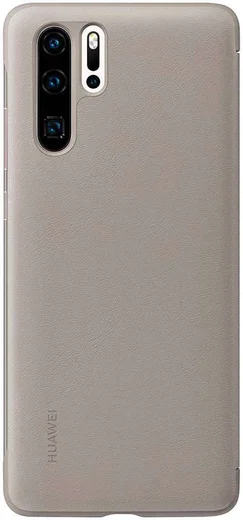 Originele Huawei P30 Pro Smart View Flip Hoesje Khaki afbeelding 4
