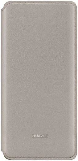 Originele Huawei P30 Pro Wallet Flip Hoesje Khaki afbeelding 2