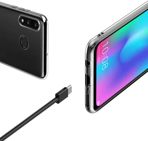 Originele Huawei P30 Lite TPU Hoesje Transparant afbeelding 3