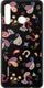 Originele Huawei P30 Lite PC Hoesje Floral Zwart afbeelding 4