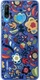 Originele Huawei P30 Lite PC Hoesje Floral Blauw afbeelding 1
