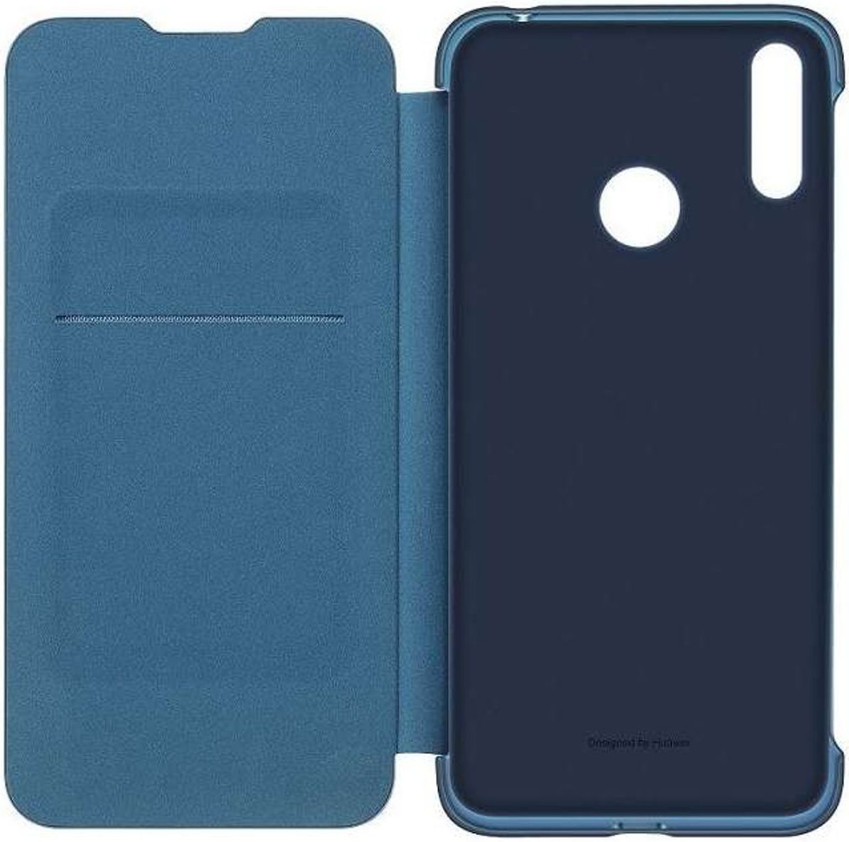 Originele Huawei Y7 (2019) Wallet Flip Hoesje Blauw afbeelding 2