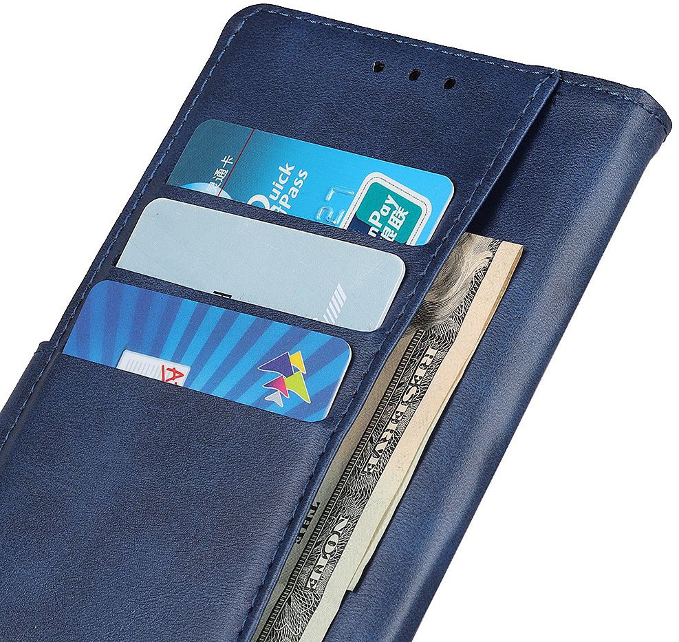 Xiaomi Mi 9 Leren Portemonnee Hoesje Blauw afbeelding 3