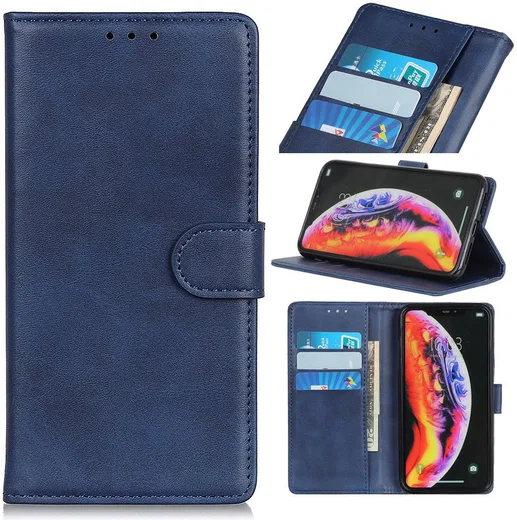 Xiaomi Mi 9 Leren Portemonnee Hoesje Blauw afbeelding 8