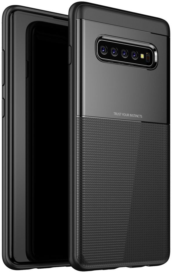 Samsung Galaxy S10 Plus TPU+PC Hoesje Zwart afbeelding 1