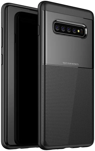 Samsung Galaxy S10 Plus TPU+PC Hoesje Zwart afbeelding 1
