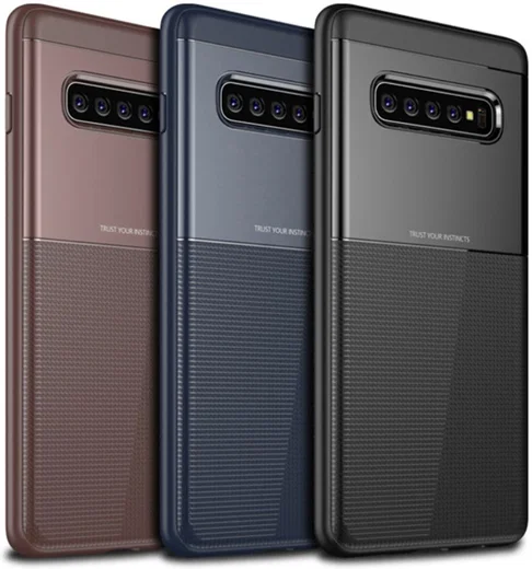 Samsung Galaxy S10 Plus TPU+PC Hoesje Zwart afbeelding 7