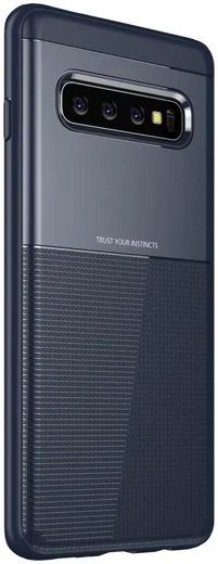 Samsung Galaxy S10 TPU+PC Hoesje Blauw afbeelding 2