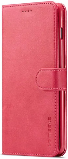 Samsung Galaxy S10 Retro Book Case Portemonnee Hoesje Rood afbeelding 2
