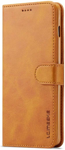 Samsung Galaxy S10 Retro Book Case Portemonnee Hoesje Bruin afbeelding 4