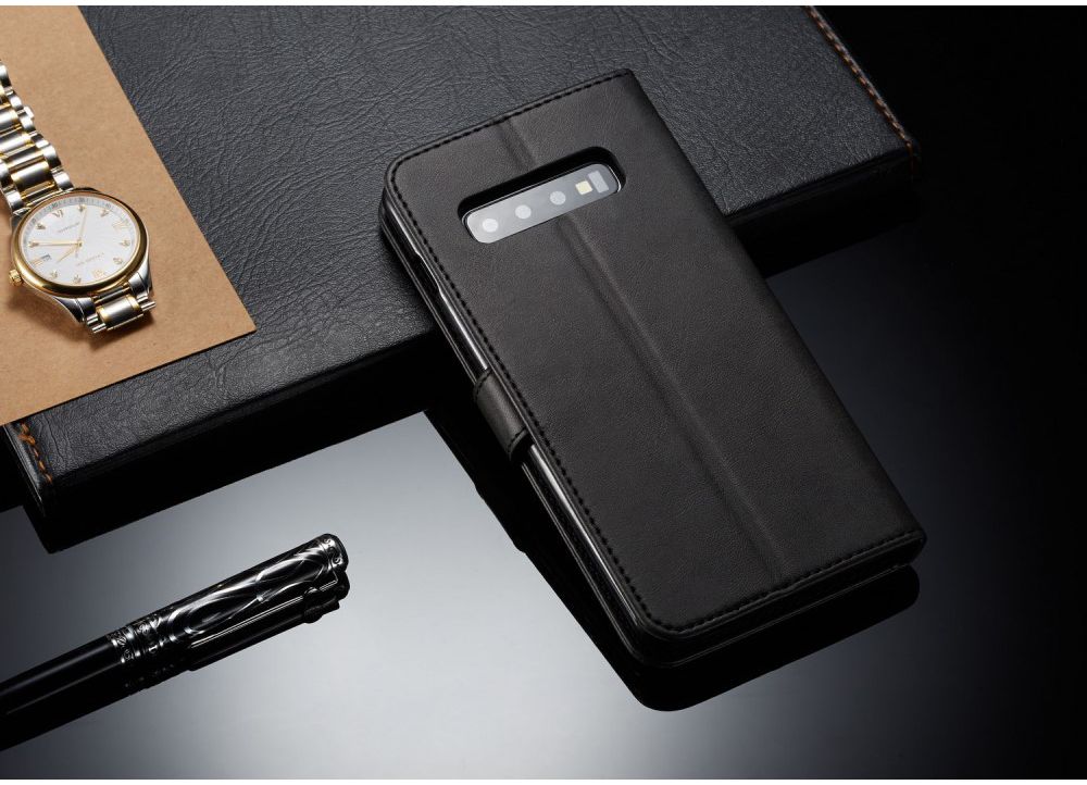 Samsung Galaxy S10 Plus Stand Portemonnee Bookcase Hoesje Zwart afbeelding 7